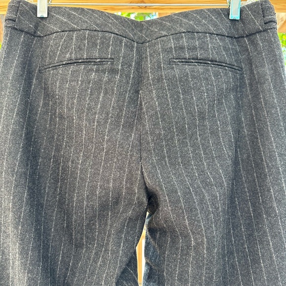 Banana Republic NWOT Martin Wool Cashmere Charcoal Striped Slacks Trousers Pants - Picture 7 of 16